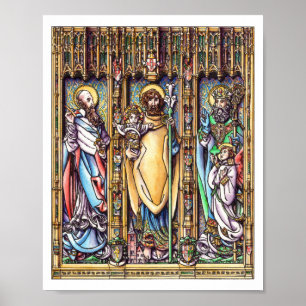 Poster Sts. Joseph, Francis de Sales & Patrick