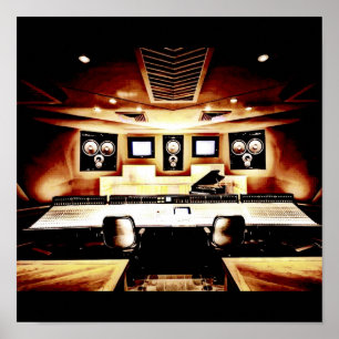 Poster Studio d'enregistrement de musique