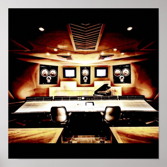 Poster Studio d'enregistrement de musique (Devant)