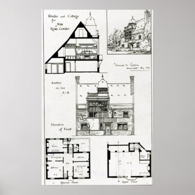 Poster Studio et gîte pour Miss Rosa Corder (Devant)