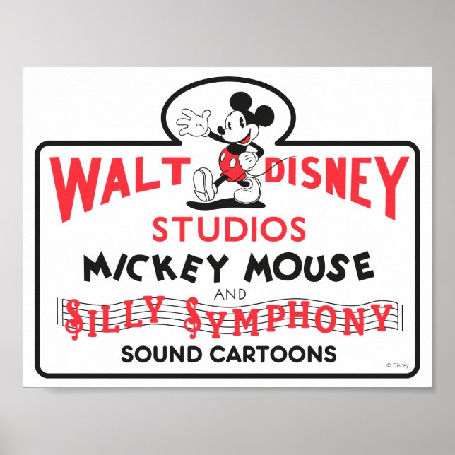 Poster Studios vintage Walt Disney (Devant)