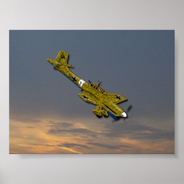Poster Stuka du désert (Devant)