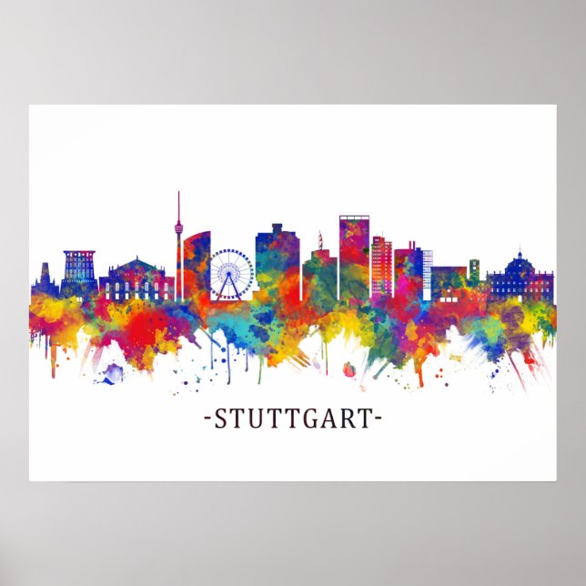 Poster Stuttgart Germany (Devant)