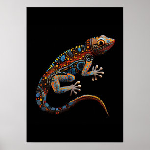 Poster Style art autochtone Goanna