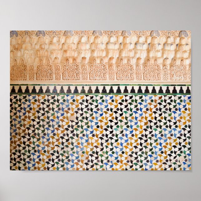 Poster Style Boho arabe géométrique (Devant)