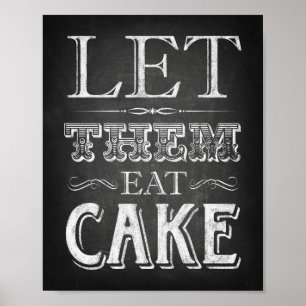 Poster Style de chaloupe LEUR PERMETTRE DE MANGER UN GÂTE