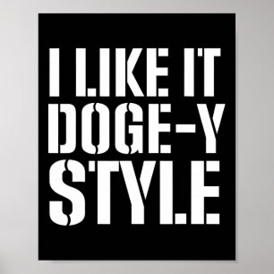 Poster Style de Doge conservateur républicain américain