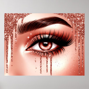 Poster ✨ Style de Maquillage des Yeux Glam Pour les Espac