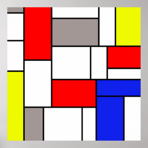 Poster Style de Mondrian