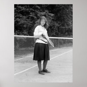 Poster style de tennis des années 1920