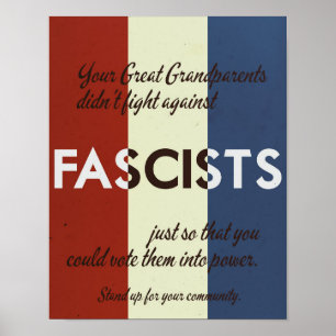 Poster Style des années 1940 : défendez votre communauté 