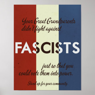 Poster Style des années 1940 : défendez votre communauté 