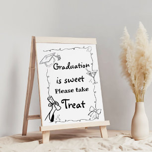 Poster Style Doodles Main Draduation Cadeaux et carte