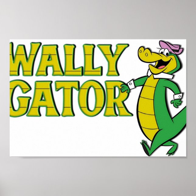 Poster Style du logo Wally Gator (Devant)