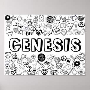 Poster Style "GENESIS" Color-it-Yourself