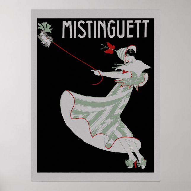 Poster Style rétro français des années 1920 Mistinguett 2 (Devant)