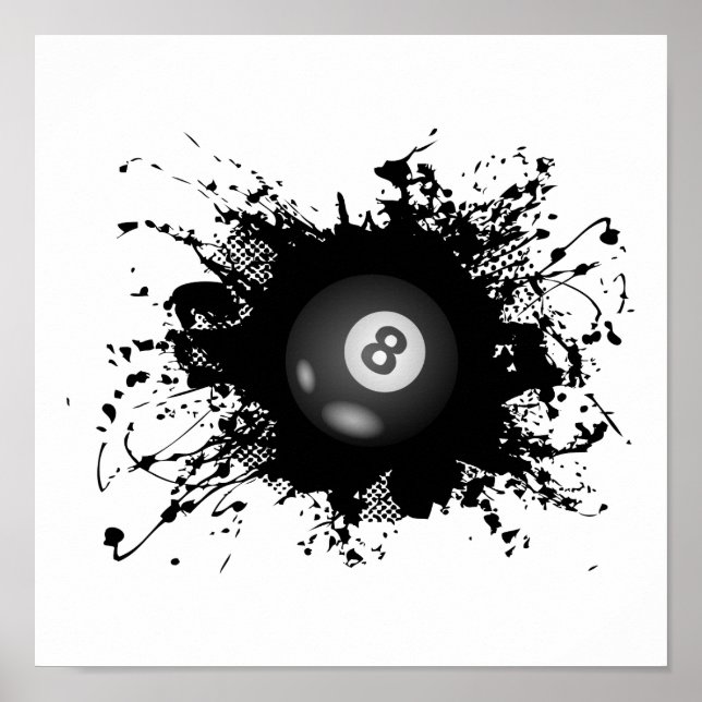 Poster Style urbain billard (Devant)