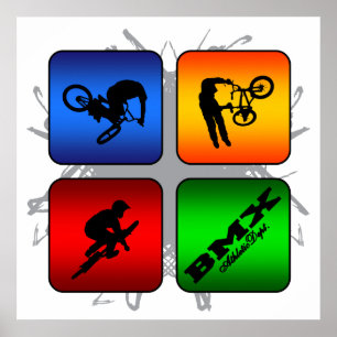 Poster Style urbain BMX Extraordinaire