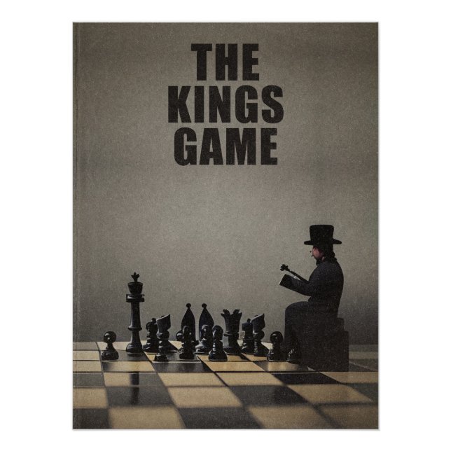 Poster Stylish Chess "The Kings Game" (Devant)