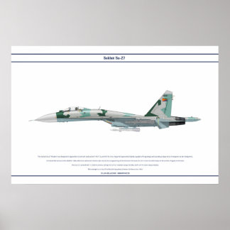 Poster Su-27 Érythrée 1