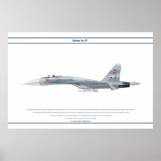 Poster Su-27 Russie 2
