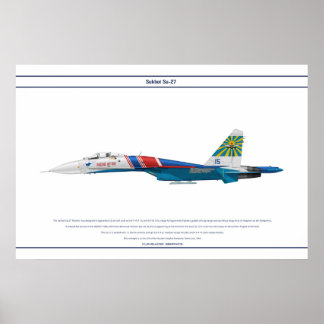 Poster Su-27 Russie 4