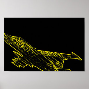 Poster SU Soviet Frogfoot Plane Sketch