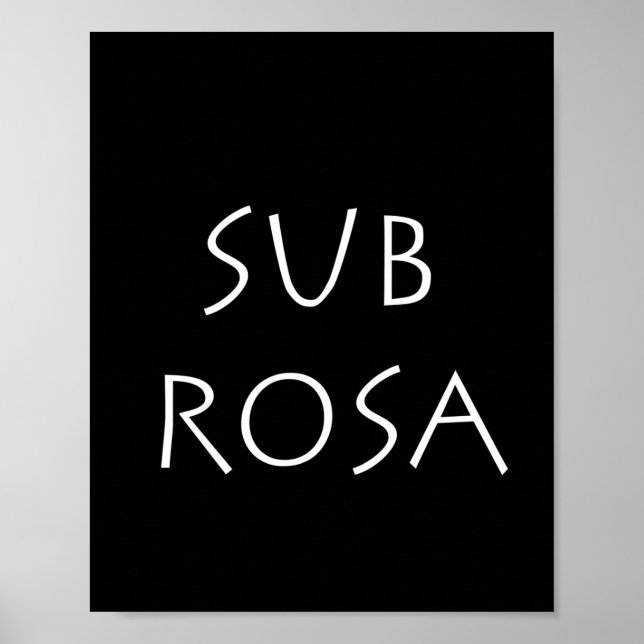 Poster Sub Rosa (Devant)