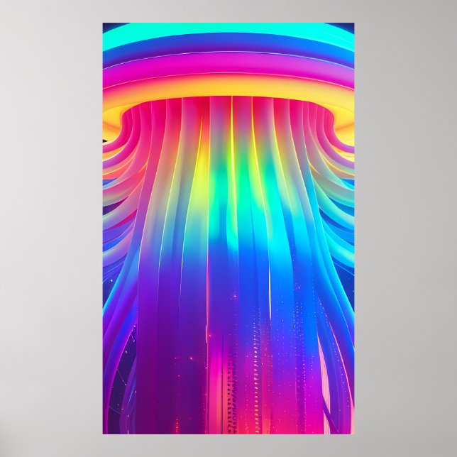 Poster Submergé par une force de diversité technologique (Devant)