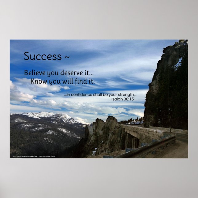 Poster Succès...affiche inspirante (Devant)