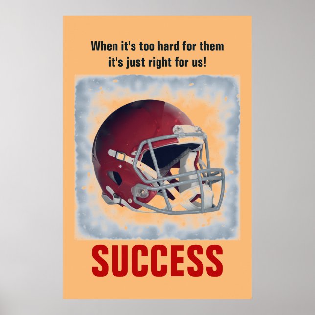 Poster Succès Football Motivationnel Inspirationnel PopAr (Devant)