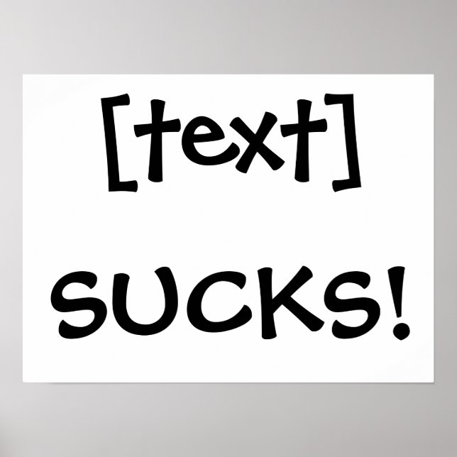 Poster ___Sucks ! (Devant)