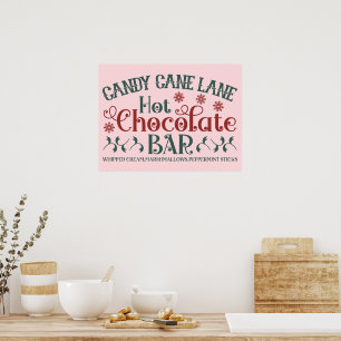 Poster Sucre de canne Lane Chocolat chaud