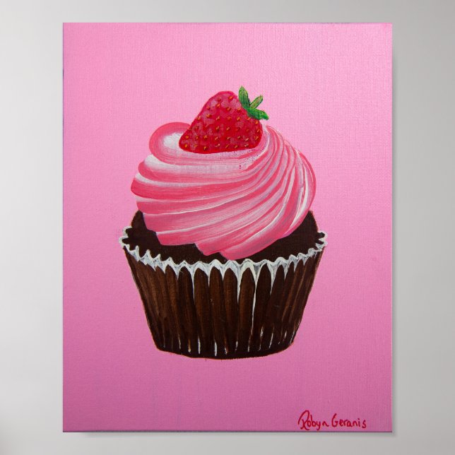 Poster Sucre fraise (Devant)