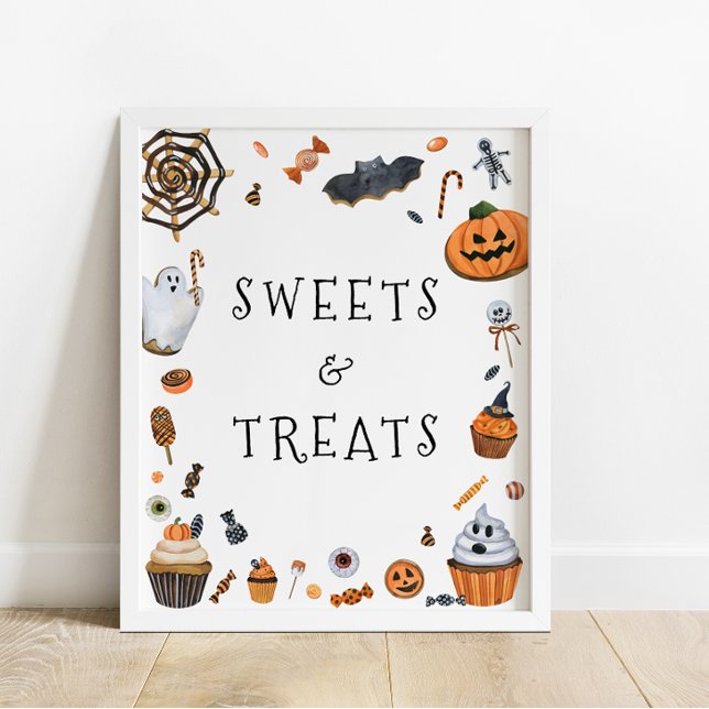 Poster Sucres et friandises d'Halloween (Créateur téléchargé)