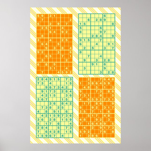 Poster Sudoku Puzzles (Devant)