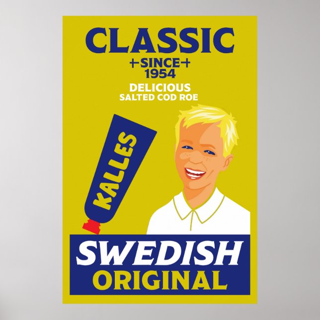 Poster Suédois smörgåskaviar Kaviar (Devant)