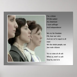 Poster Suffrage féminin