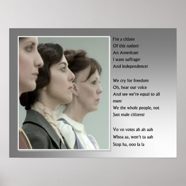 Poster Suffrage féminin (Devant)