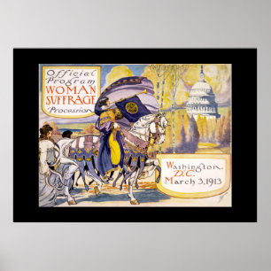 Poster Suffrage vintage féminin