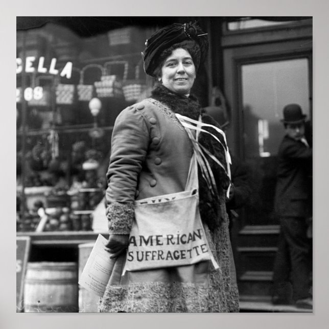 Poster Suffragette américaine, début des années 1900 (Devant)