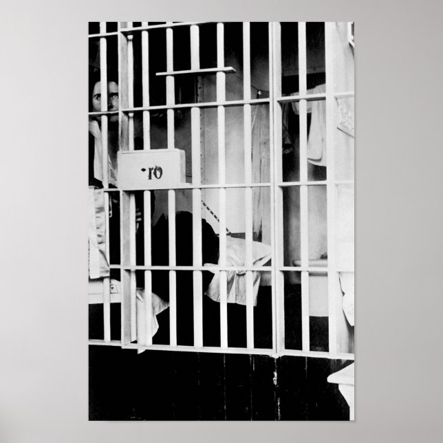 Poster Suffragette Vida Milholland En Prison - 1917 (Devant)