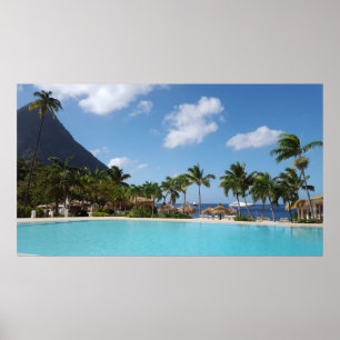 Poster Sugar Beach St. Lucia