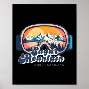 Poster Sugar Mountain Caroline du Nord Vacances de Ski Nc