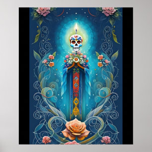 Poster Sugar Skull Art - Unleash Spirit of Mexico