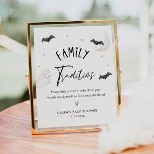 Poster SUGARBOO Halloween Traditions familiales Bébé Sign