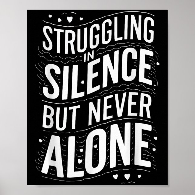Poster Suicide Awareness Depression Anxiety Mental Health (Devant)