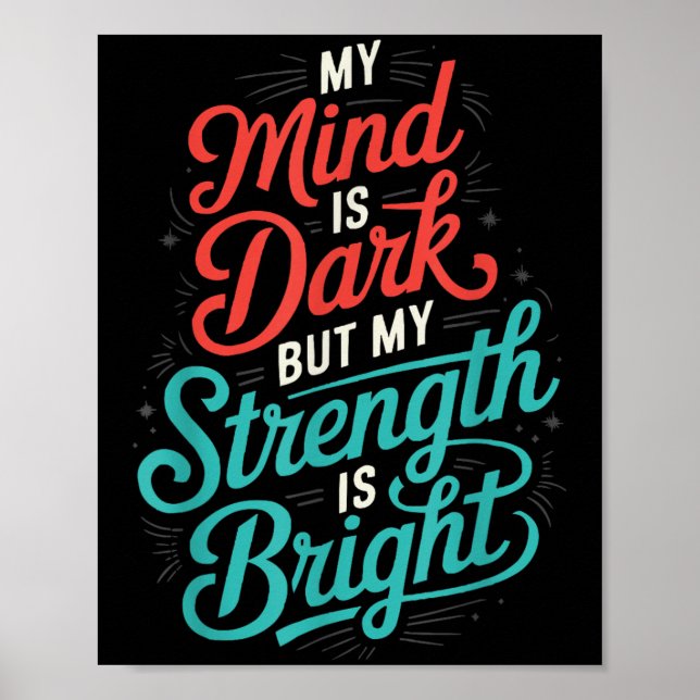 Poster Suicide Awareness Depression Anxiety Mental Health (Devant)