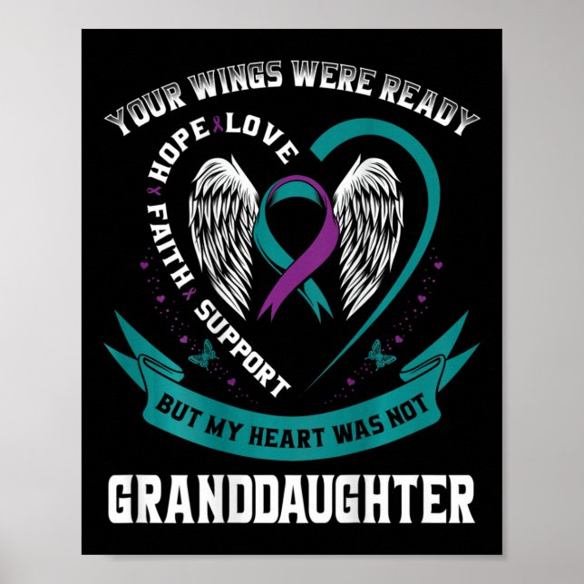Poster Suicide Awareness In Memory Of My Granddaughter Ck (Devant)