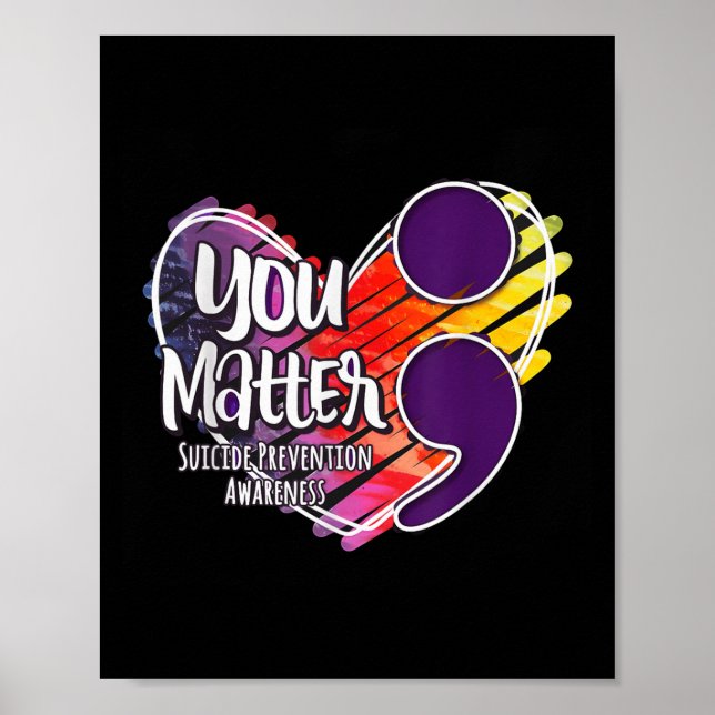 Poster Suicide Awareness Shirt Suicide Prevention You  (Devant)